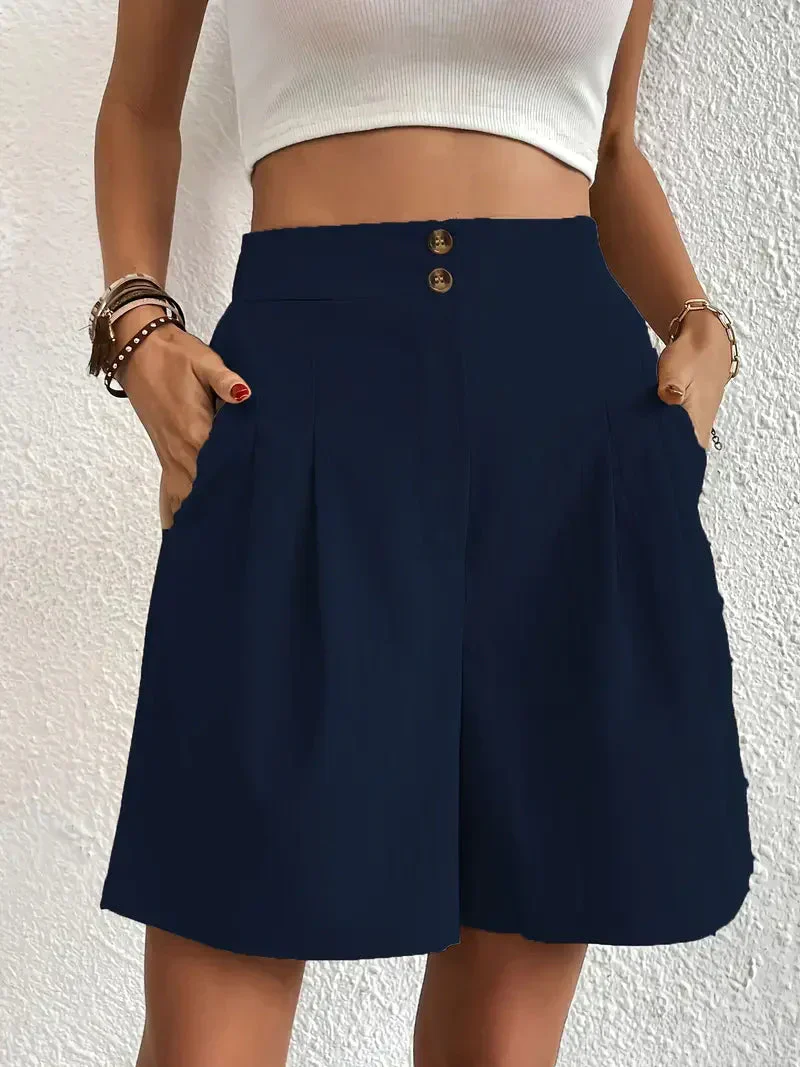 Heidi-Mode | Hochtaillierte Leinenshorts für Damen - Image 19