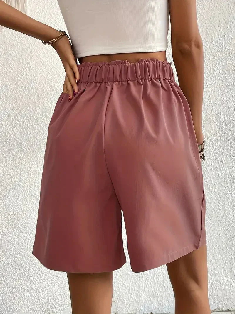 Heidi-Mode | Hochtaillierte Leinenshorts für Damen - Image 4