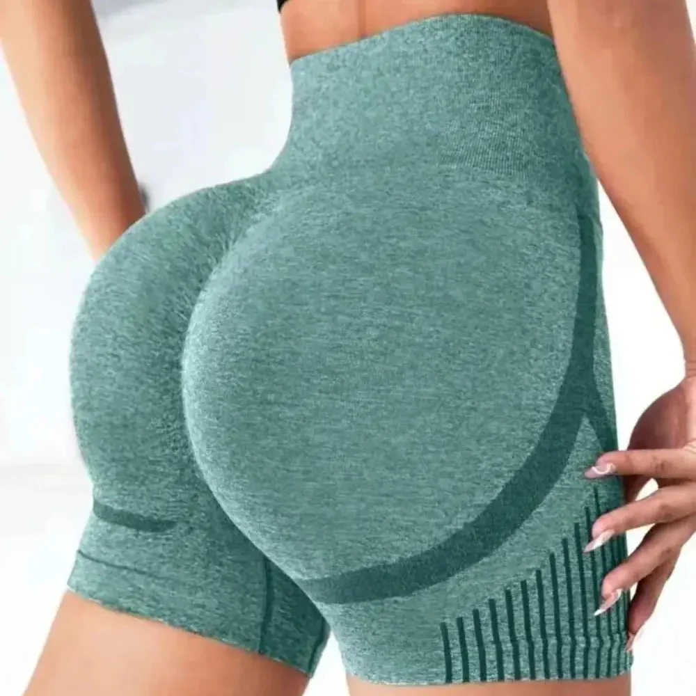Heidi-Mode | Hochtaillierte Yoga Sport Kurze Hose - Image 11