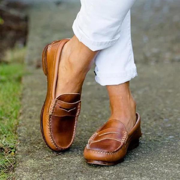 Heidi-Mode | Hochwertige Leder Orthopädische Slipper - Bequeme und Unterstützende Damenschuhe