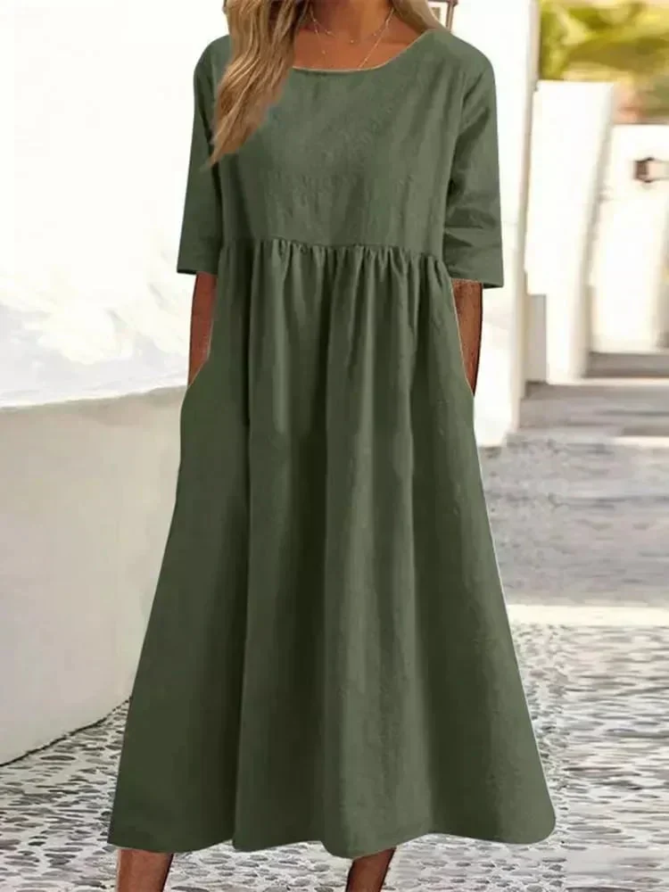 Heidi-Mode | Hochwertiges Baumwoll-Leinen-Kleid - Image 5