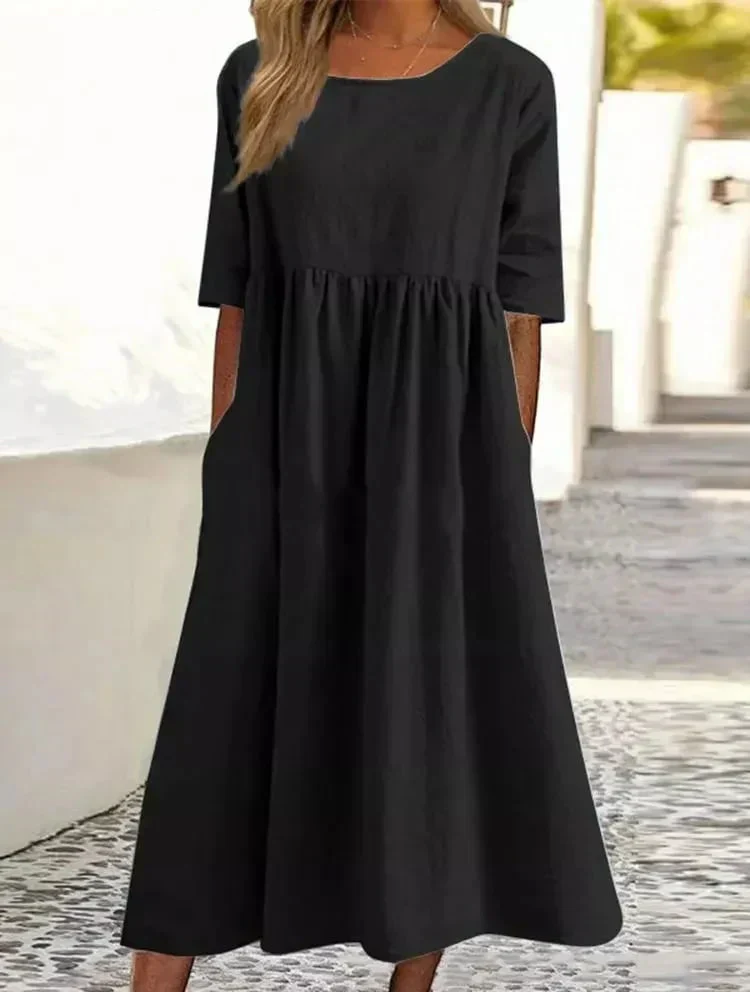 Heidi-Mode | Hochwertiges Baumwoll-Leinen-Kleid - Image 6