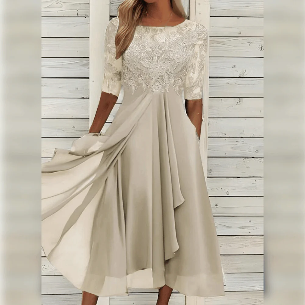 Heidi-Mode | Hochzeitsgast Kleid Elegante Midi - Image 8
