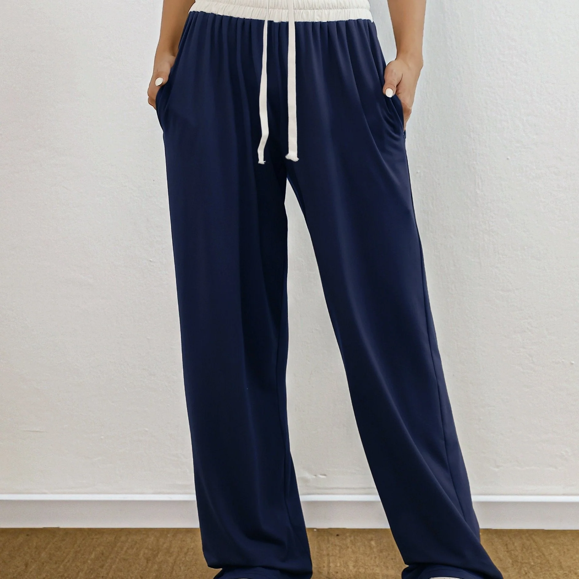 Heidi-Mode | Hohe Stretch Farbkombination Trainingshose mit Taschen - Image 10