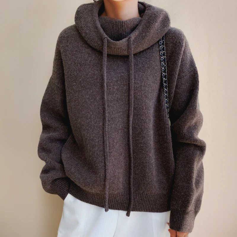 Heidi-Mode | Hoodie - Oversized Damenpullover mit Stehkragen - Image 6