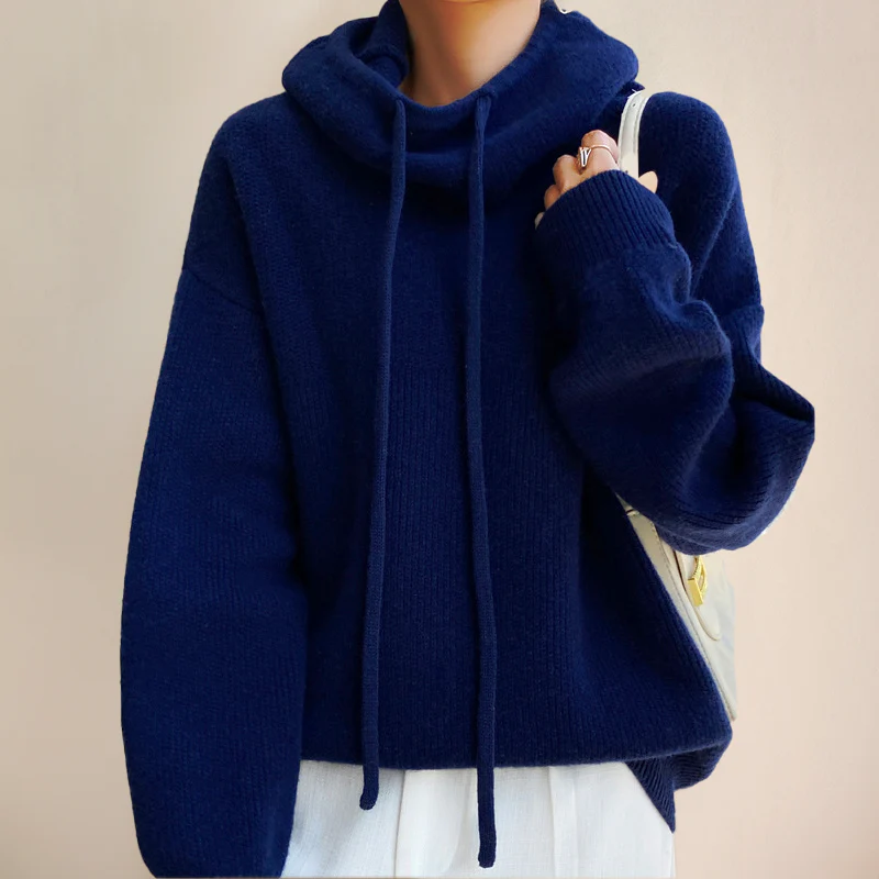 Heidi-Mode | Hoodie - Oversized Damenpullover mit Stehkragen - Image 7