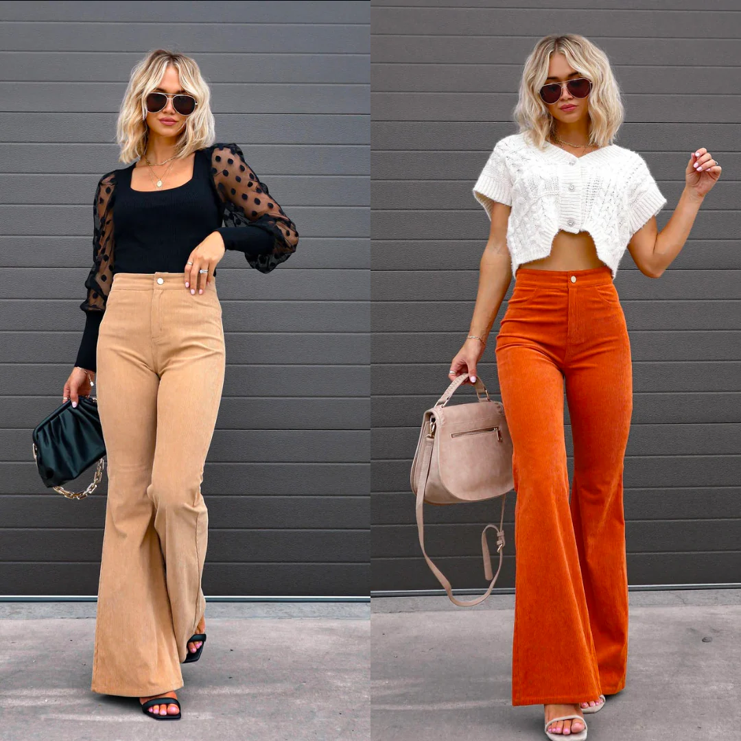 Heidi-Mode | Hose - Schlaghose mit Kurvenform für Weibliche Eleganz - Image 3