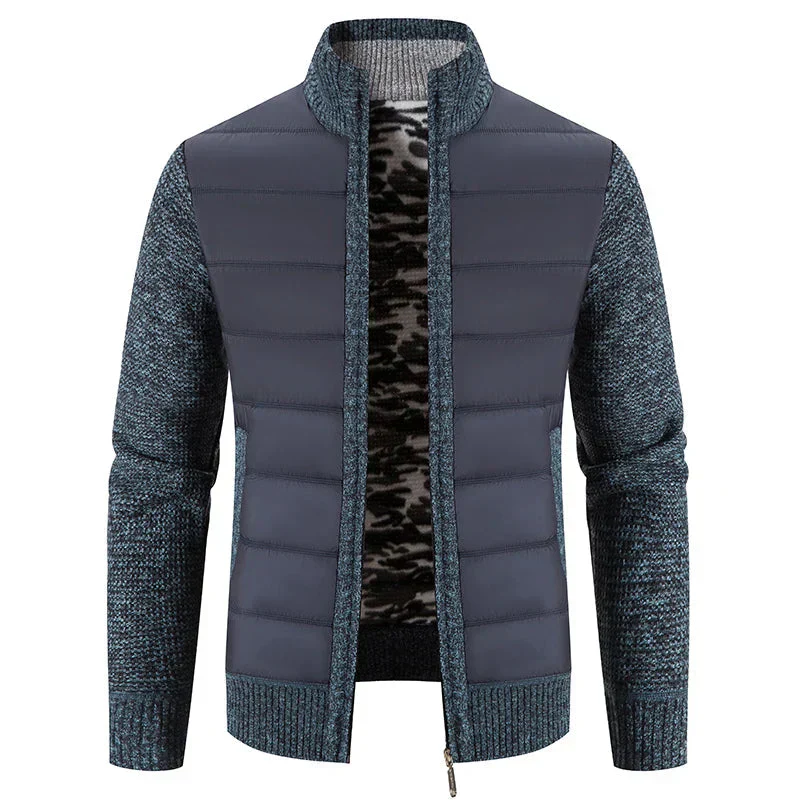 Heidi-Mode | Hybridjacke Aus Gesteppter Strickware für Herren - Image 3