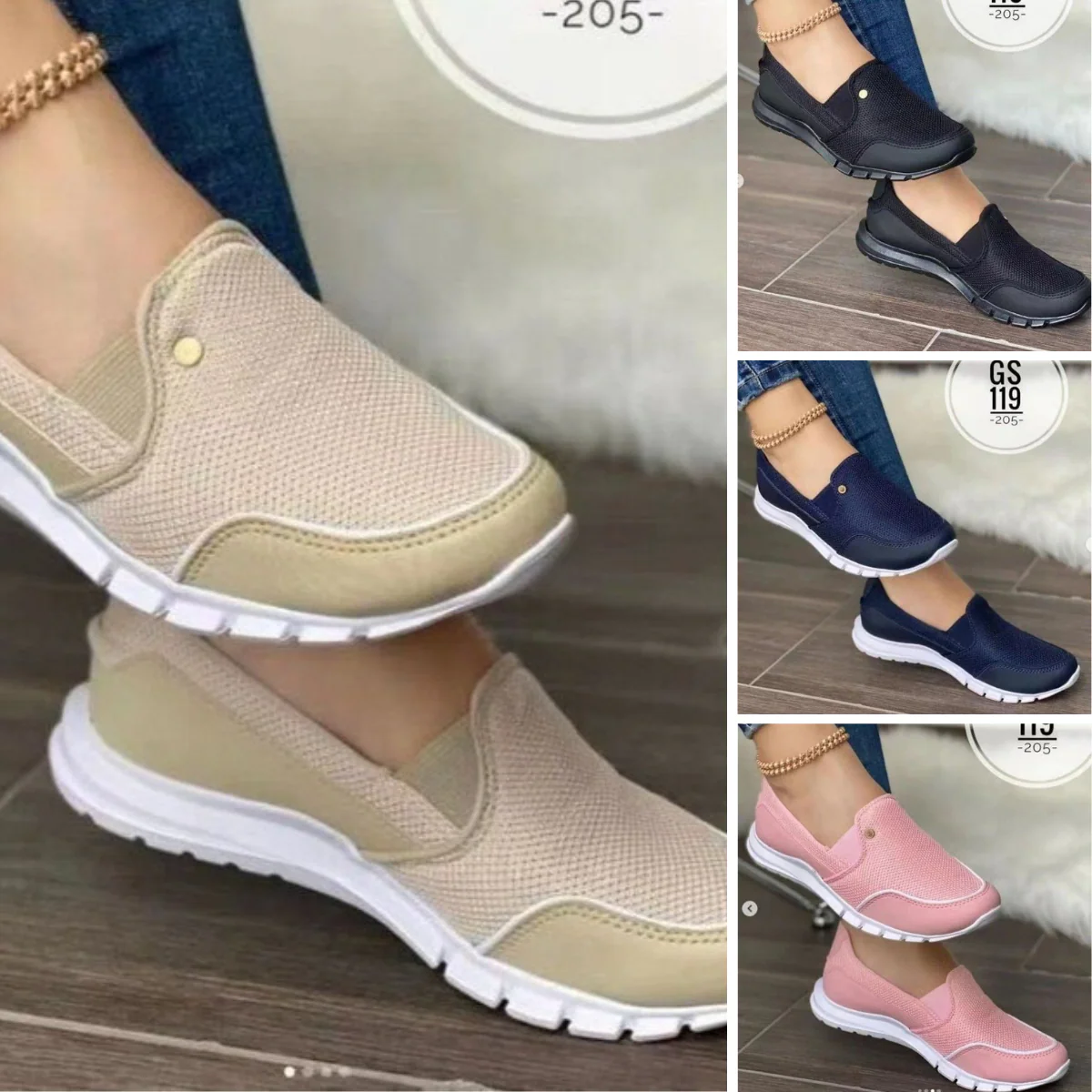 Heidi-Mode | I Alltägliche Atmungsaktive Orthopädische Sneaker Amy