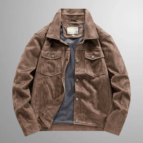 Heidi-Mode | Jack Herren Wildlederjacke Warme & Stilvolle Oberbekleidung Perfekt für Den Herbst - Image 3