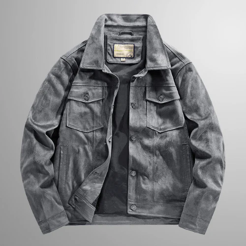 Heidi-Mode | Jack Herren Wildlederjacke Warme & Stilvolle Oberbekleidung Perfekt für Den Herbst - Image 4