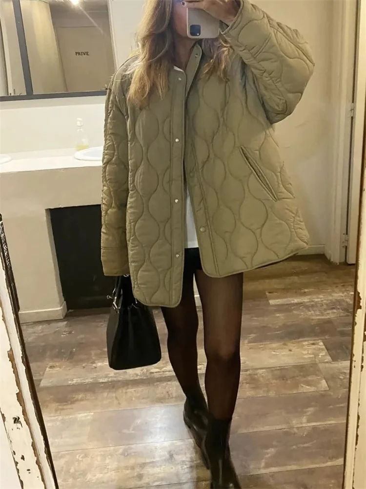 Heidi-Mode | Oversize Gesteppte Jacke mit Druckknöpfen - Image 2