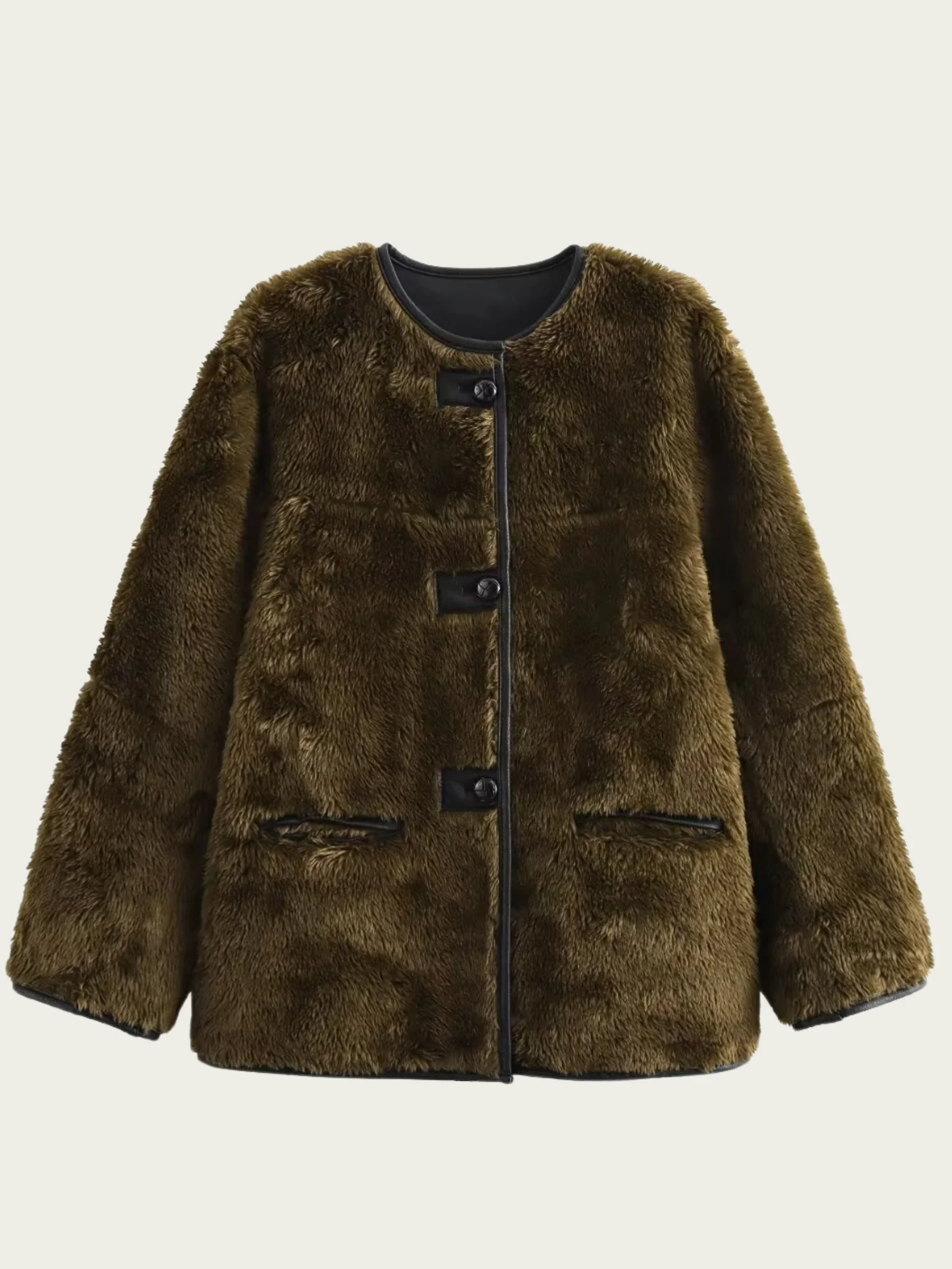 Heidi-Mode | Teddyjacke mit Knöpfen für Damen Agnes - Image 7