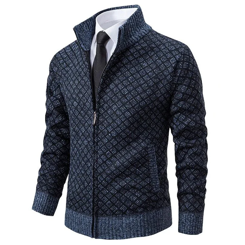 Heidi-Mode | Jacquard Strickjacke für Herren - Image 5