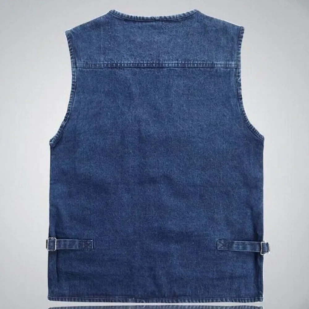Heidi-Mode | Jeansweste mit Mehreren Taschen für Herren - Image 2
