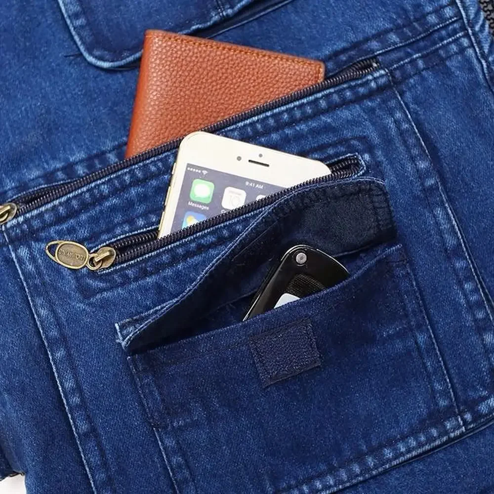 Heidi-Mode | Jeansweste mit Mehreren Taschen für Herren - Image 3
