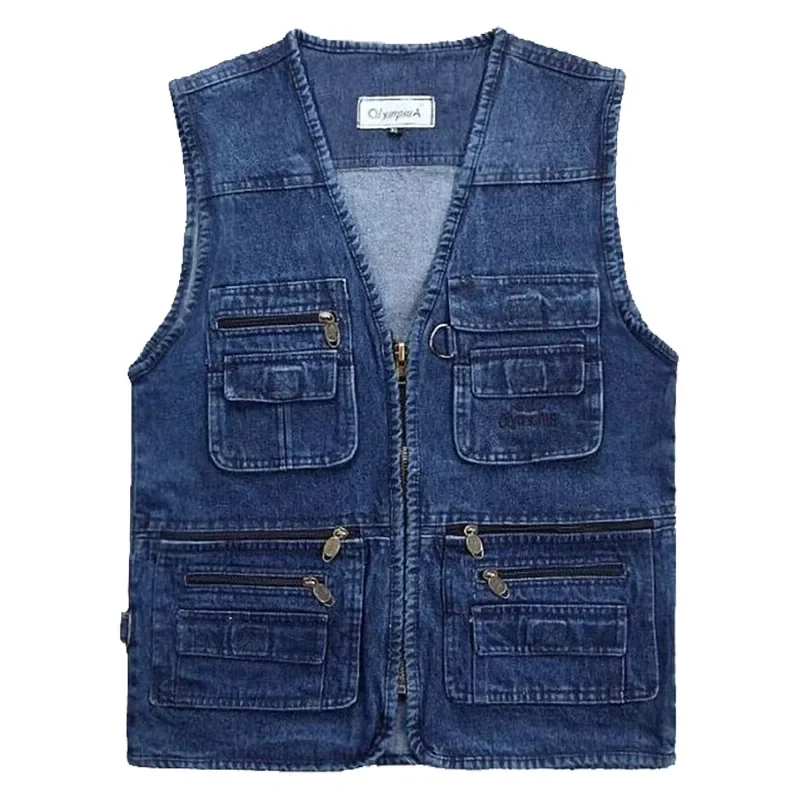 Heidi-Mode | Jeansweste mit Mehreren Taschen für Herren - Image 6