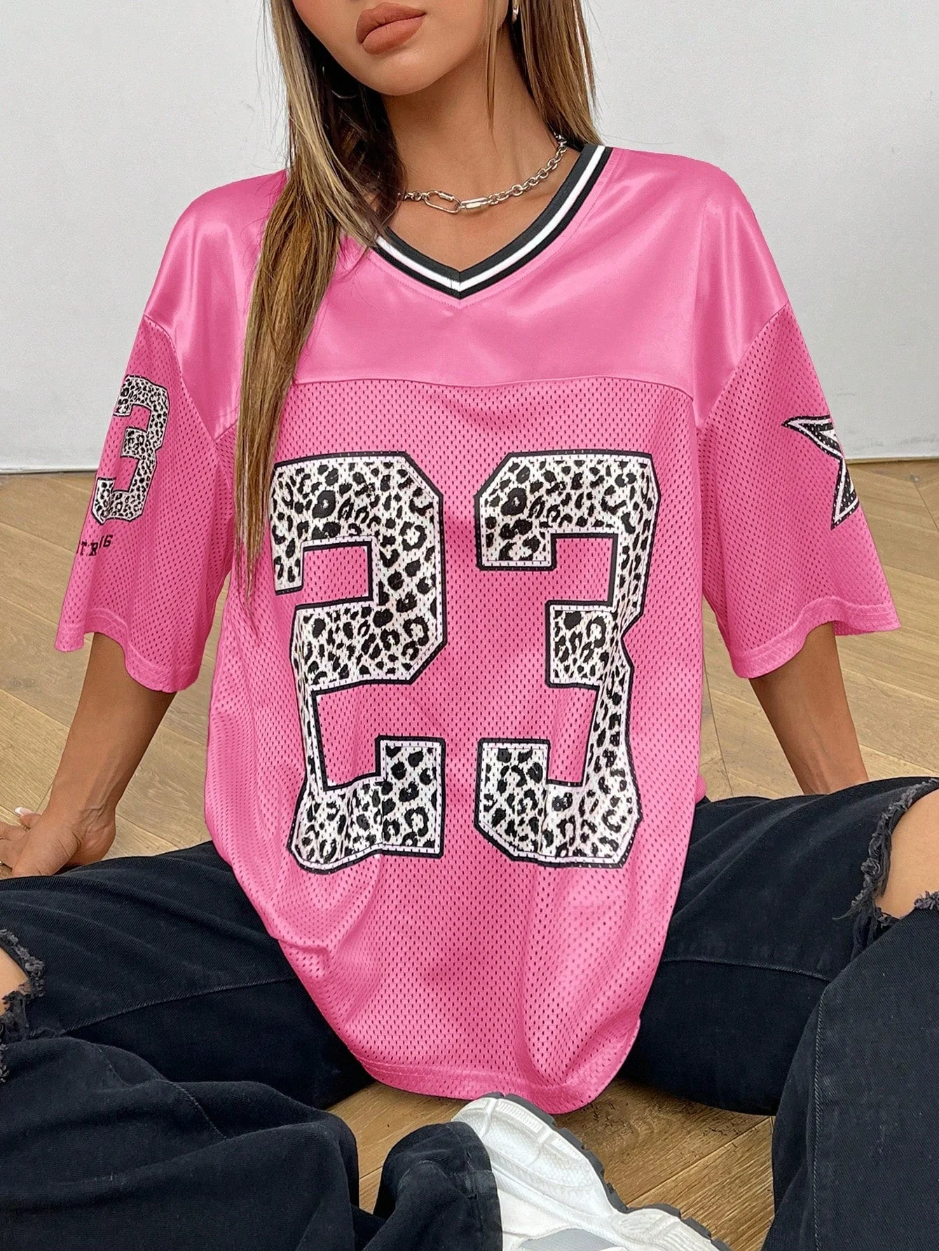 Heidi-Mode | Jersey Shirt mit Animal Print Sportlich, Trendy & Streetstyle Ready - Image 11