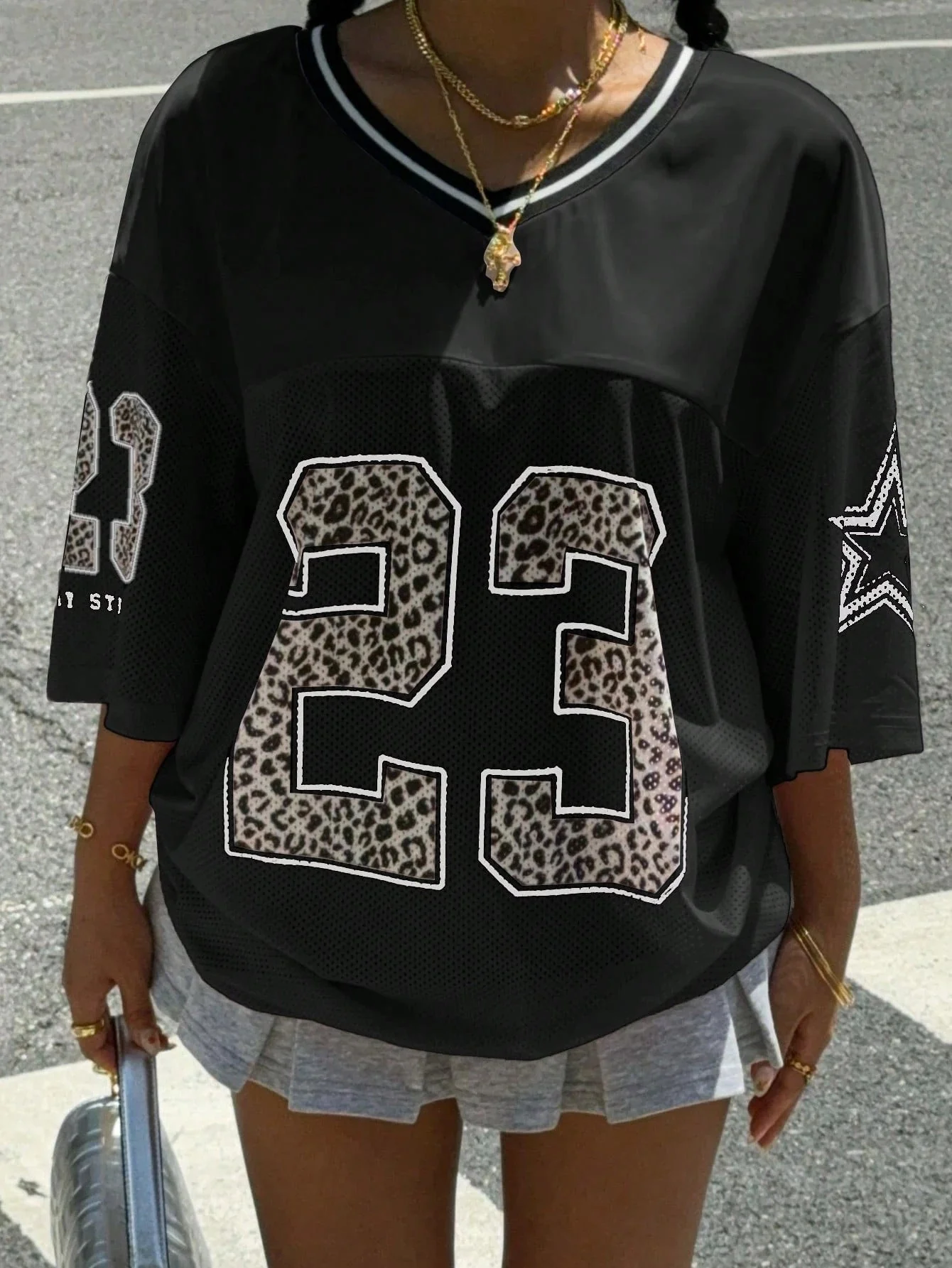 Heidi-Mode | Jersey Shirt mit Animal Print Sportlich, Trendy & Streetstyle Ready - Image 14