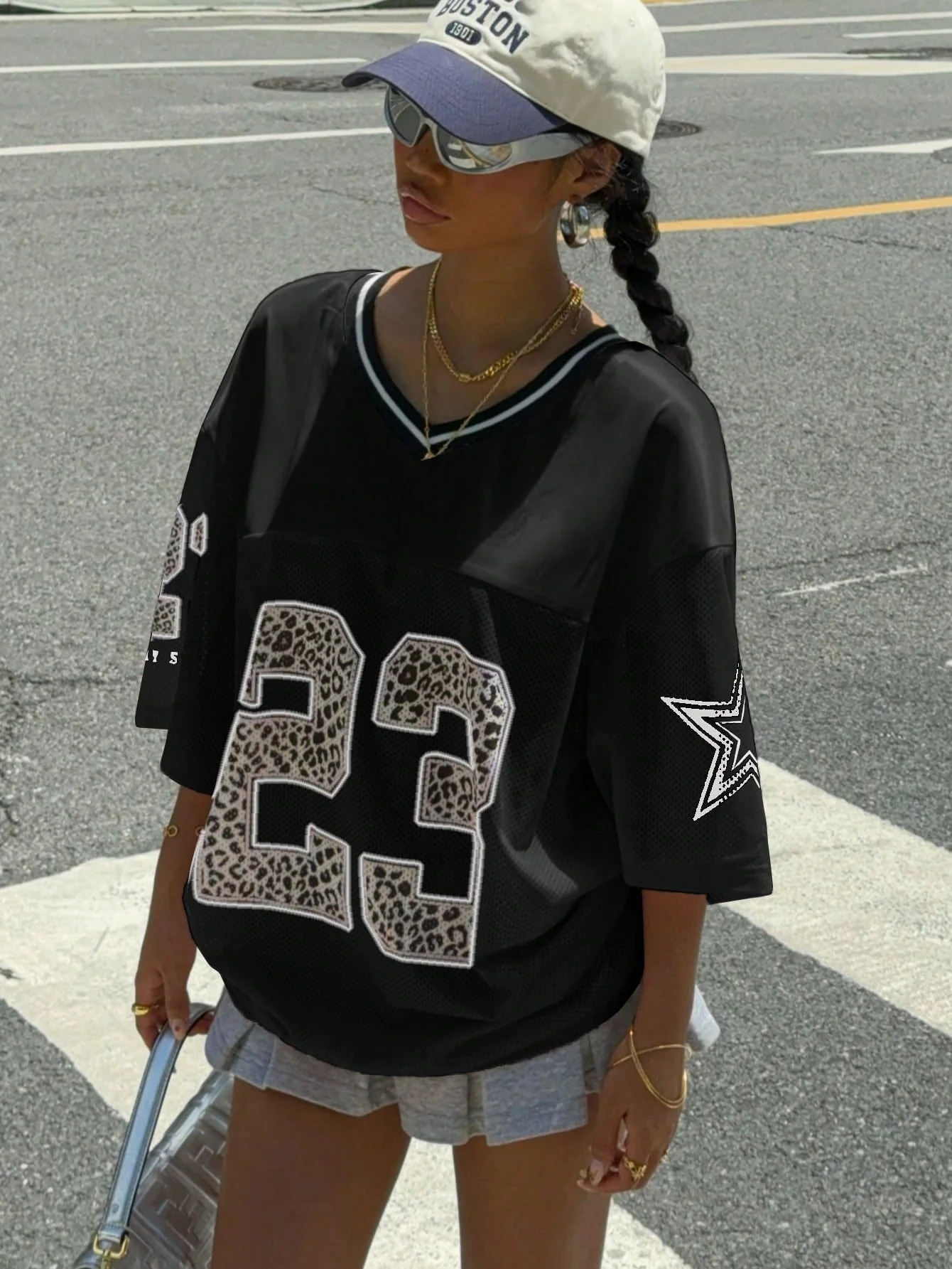 Heidi-Mode | Jersey Shirt mit Animal Print Sportlich, Trendy & Streetstyle Ready - Image 16