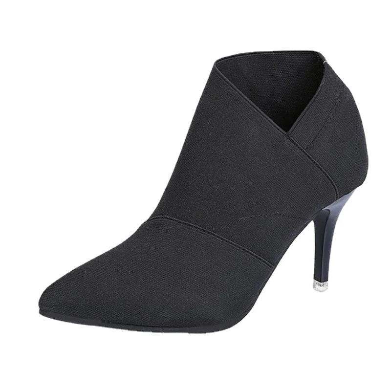Heidi-Mode | Damenschuhe für Jugendliche Höhe 8,5 Cm Absatz Material Stiefel
