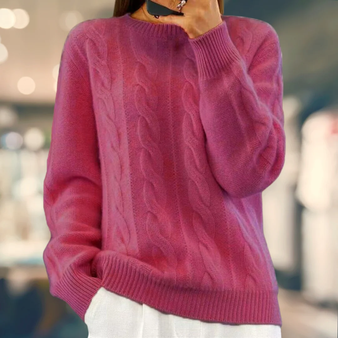 Heidi-Mode | Kabelgestrickter Pullover - Image 11