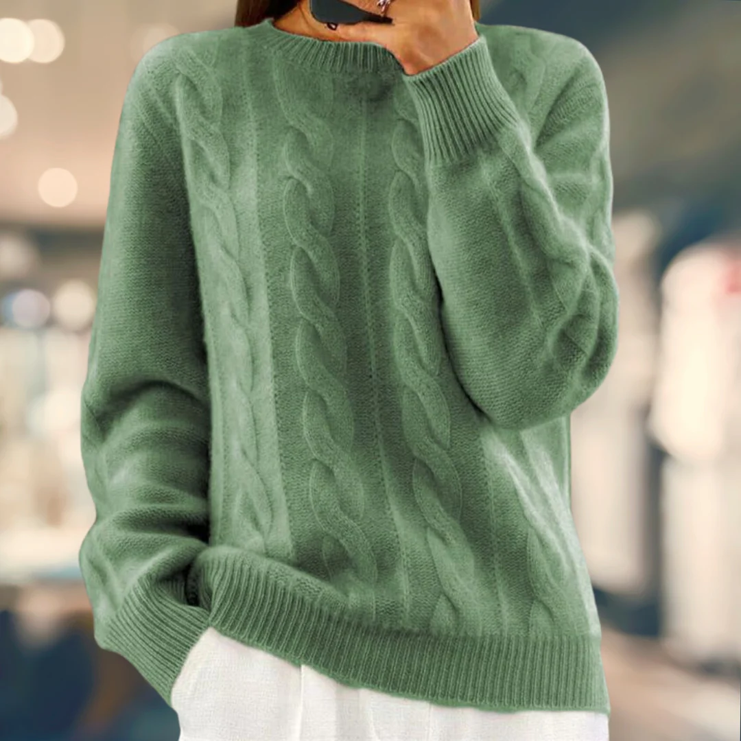 Heidi-Mode | Kabelgestrickter Pullover - Image 2