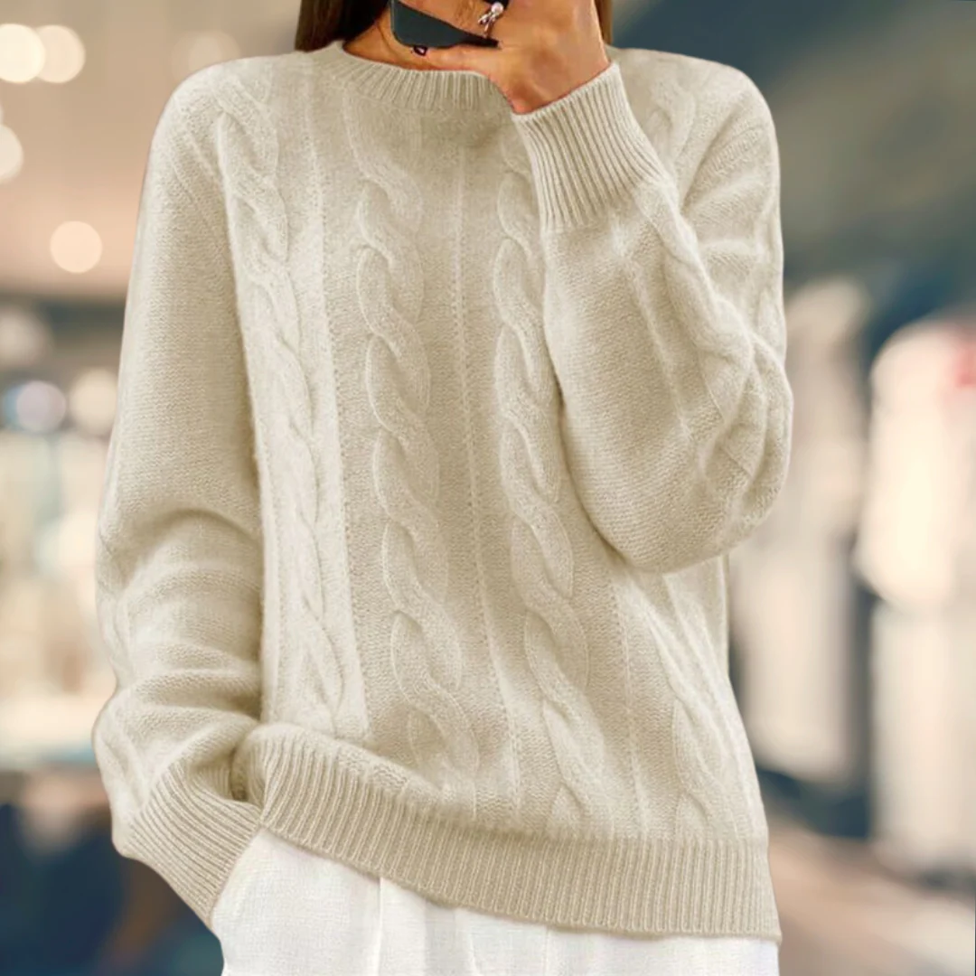 Heidi-Mode | Kabelgestrickter Pullover - Image 6