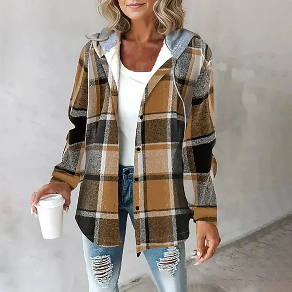Heidi-Mode | Kariertes Kapuzenjacke - Image 8