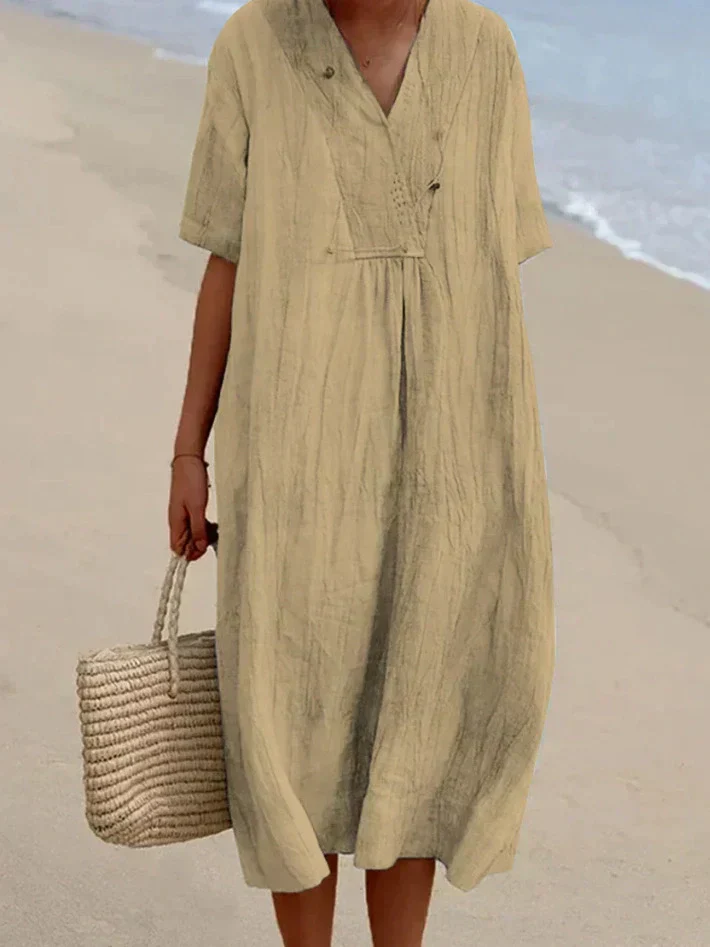 Heidi-Mode | Baumwoll-Leinen Kleid - Image 5