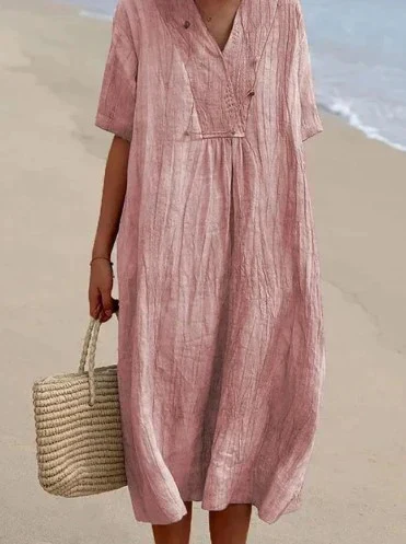 Heidi-Mode | Baumwoll-Leinen Kleid - Image 6