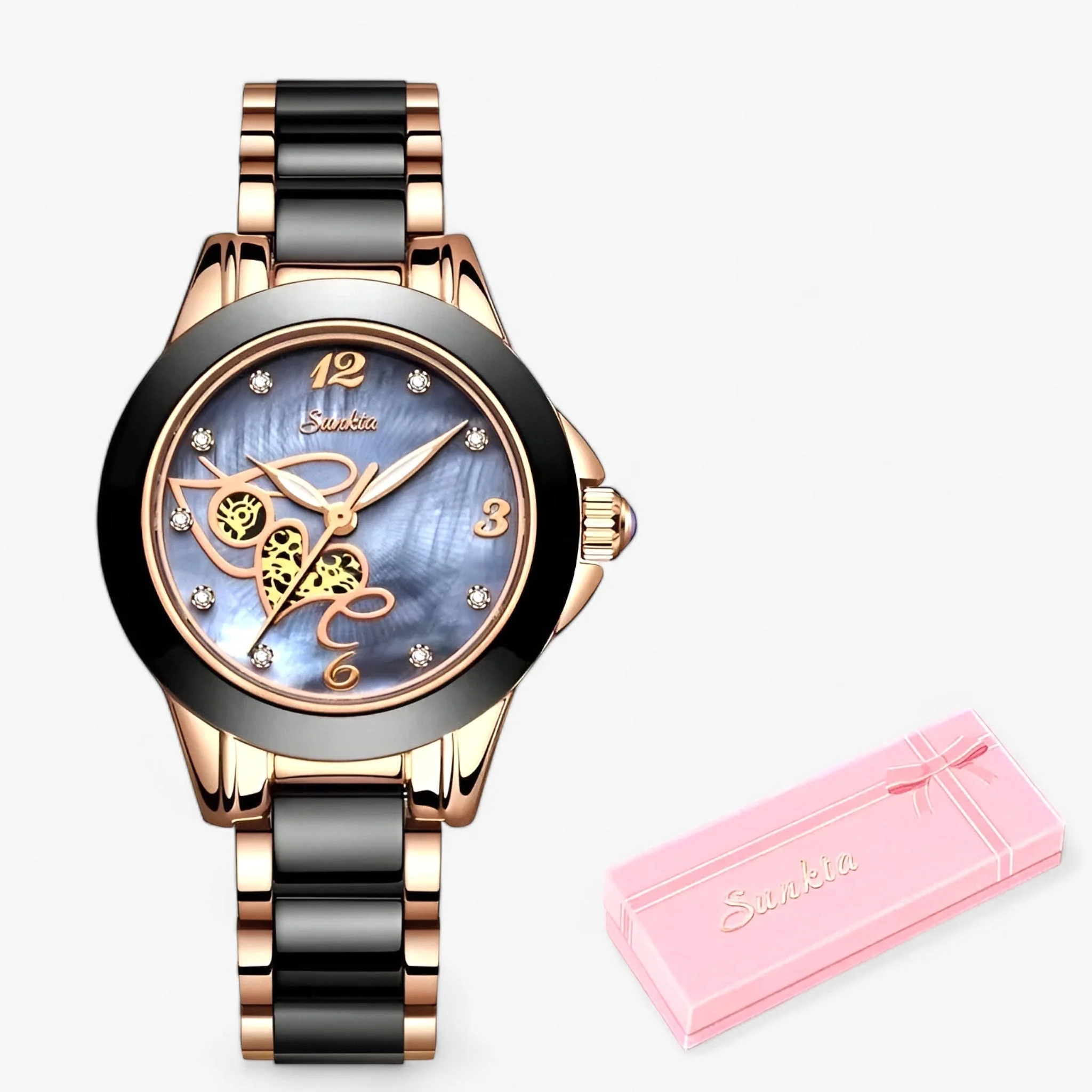 Heidi-Mode | Keramisch Stahrrunde Uhr - Image 12