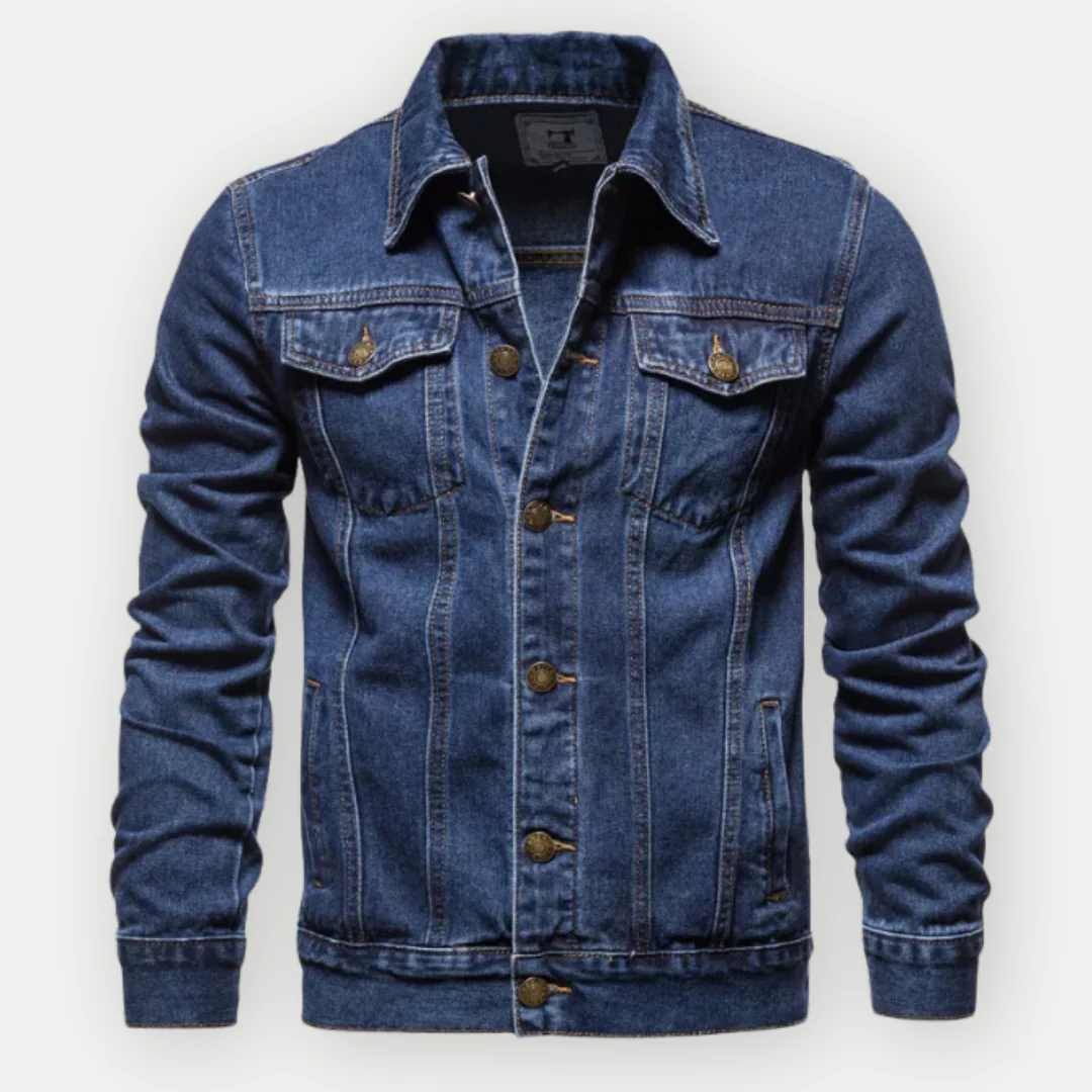 Heidi-Mode | Klassische Denim Truckerjacke für Herren - Image 4