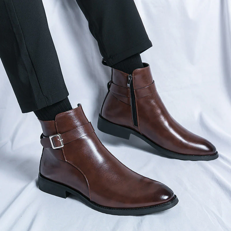 Heidi-Mode | Klassische Leder Herrenstiefel - Image 5