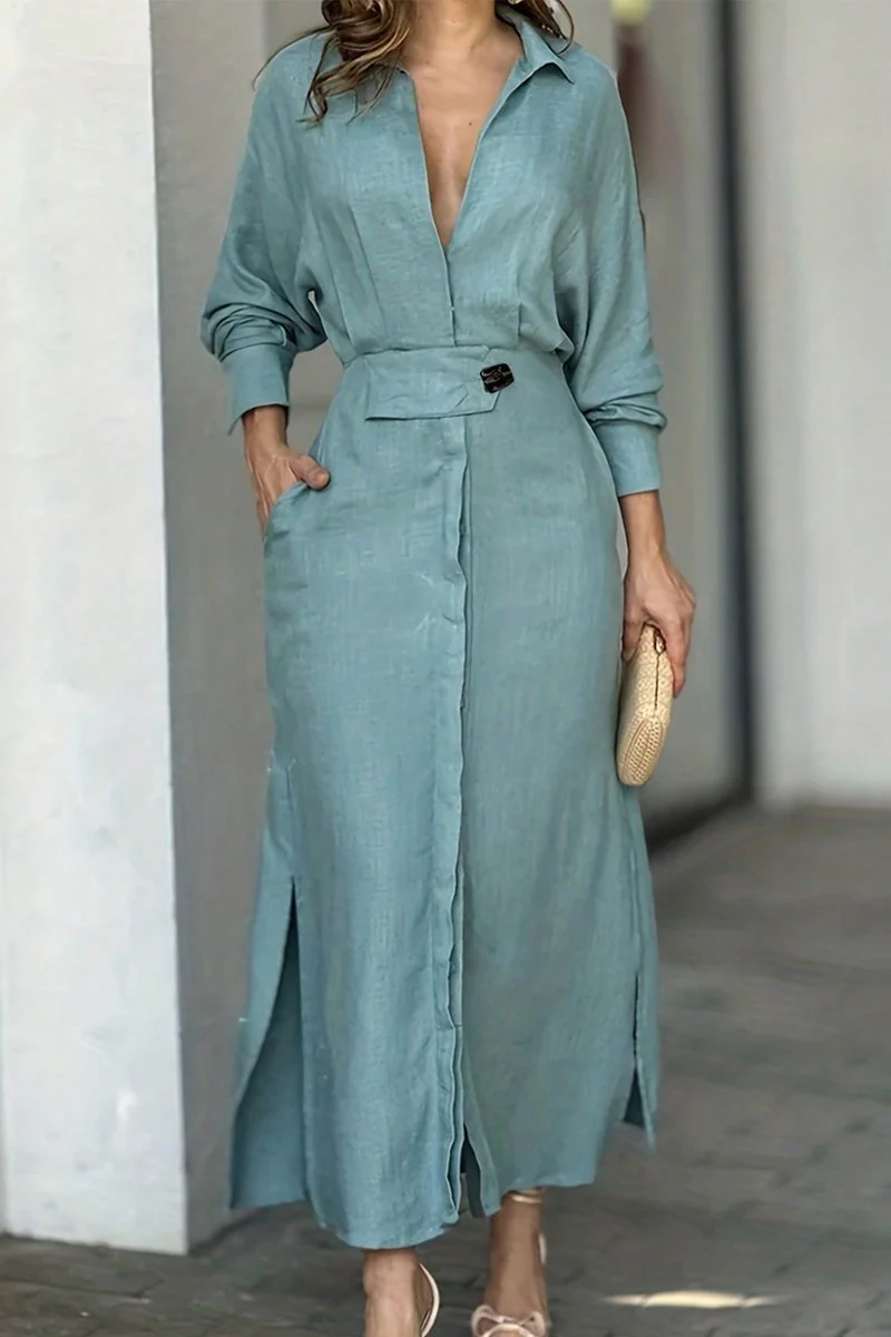 Heidi-Mode | Klassisches Leinen-Maxi-Kleid - Image 8