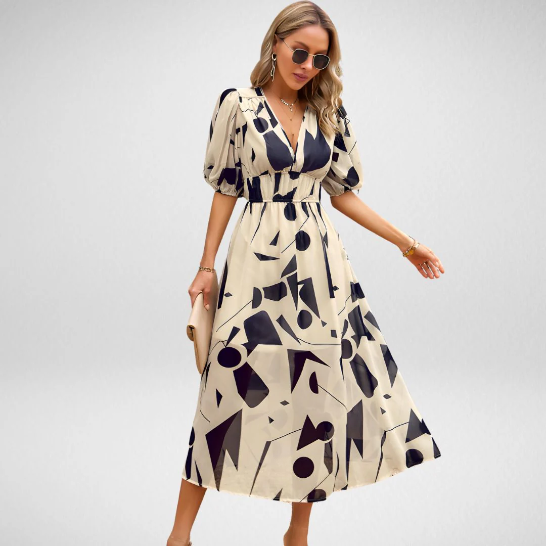 Heidi-Mode | Klassische Midi-Länge V-Neck Klied - Image 2