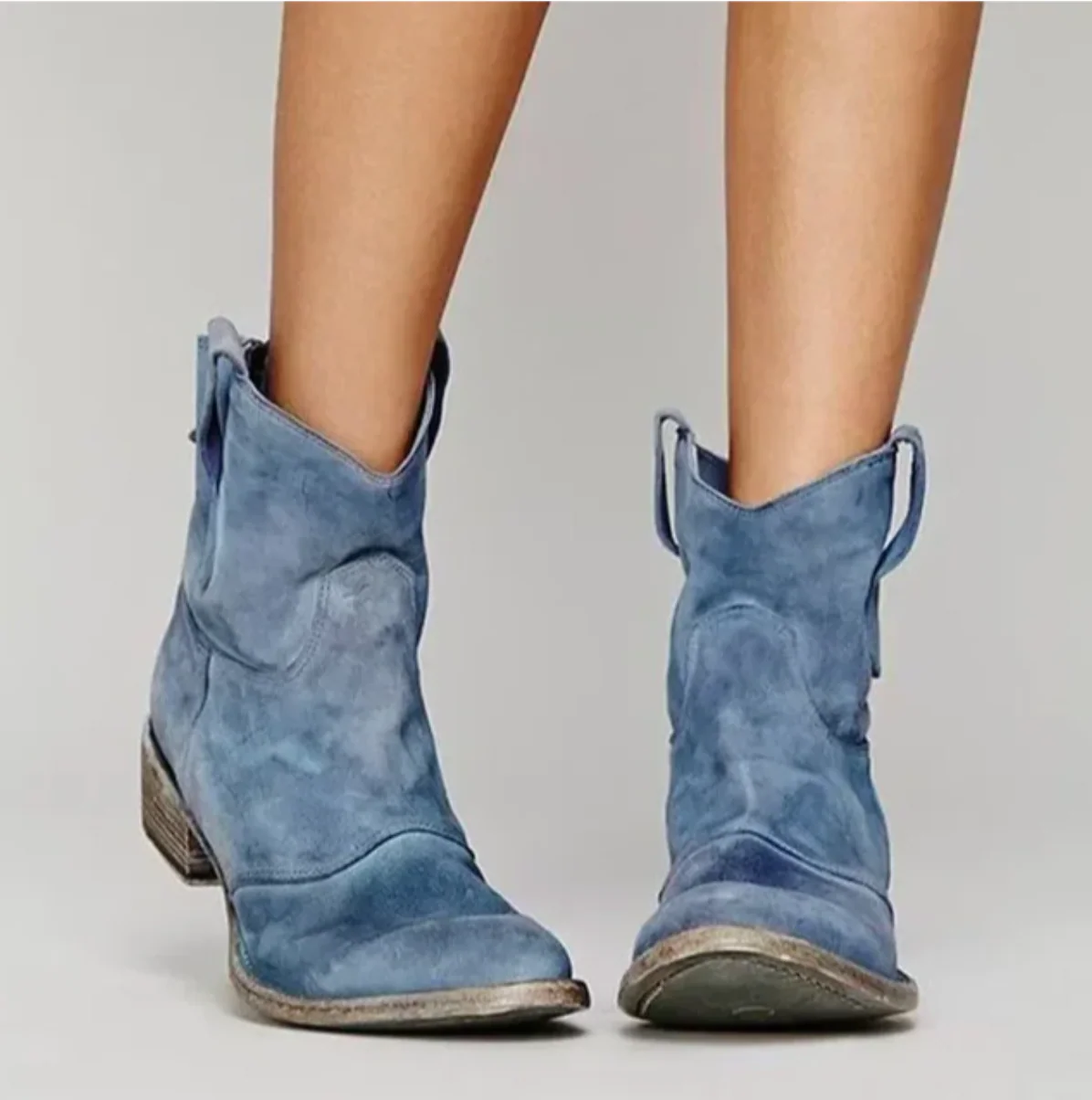 Heidi-Mode | Klassische Westernstiefel Aus Wildleder - Image 2