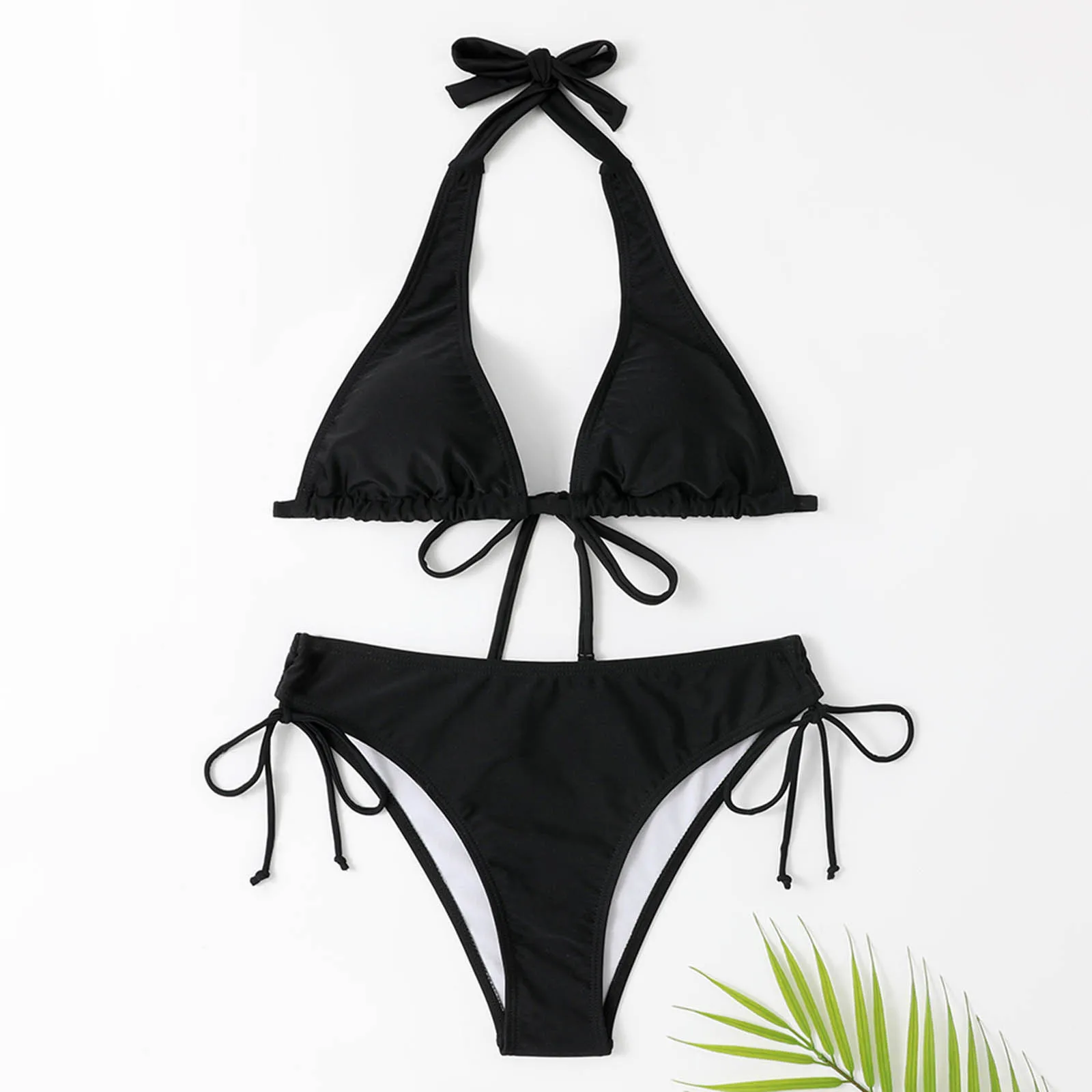 Heidi-Mode | Klassischer Schwarzer Neckholder-Bikini - Image 3