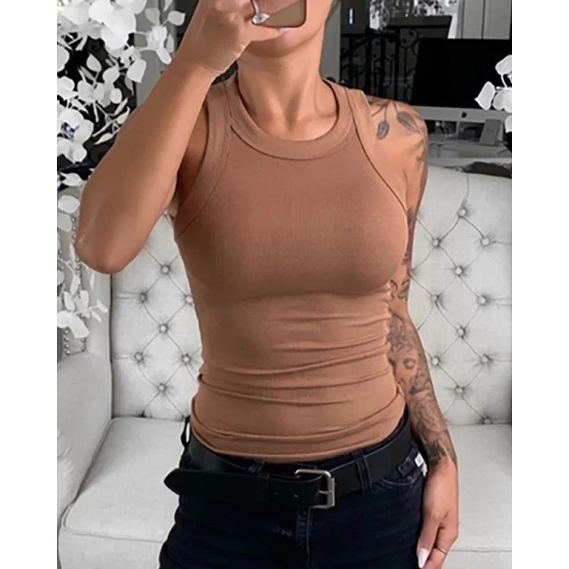Heidi-Mode | Klassisches Körpergefühl Damen Ripp-Tanktop - Image 7