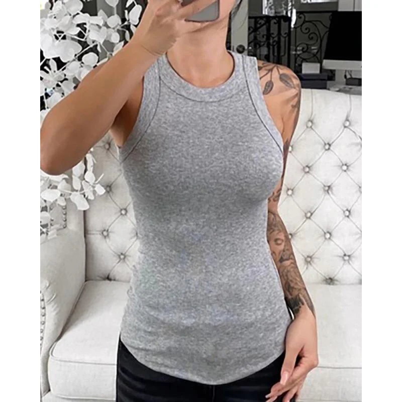 Heidi-Mode | Klassisches Körpergefühl Damen Ripp-Tanktop - Image 8