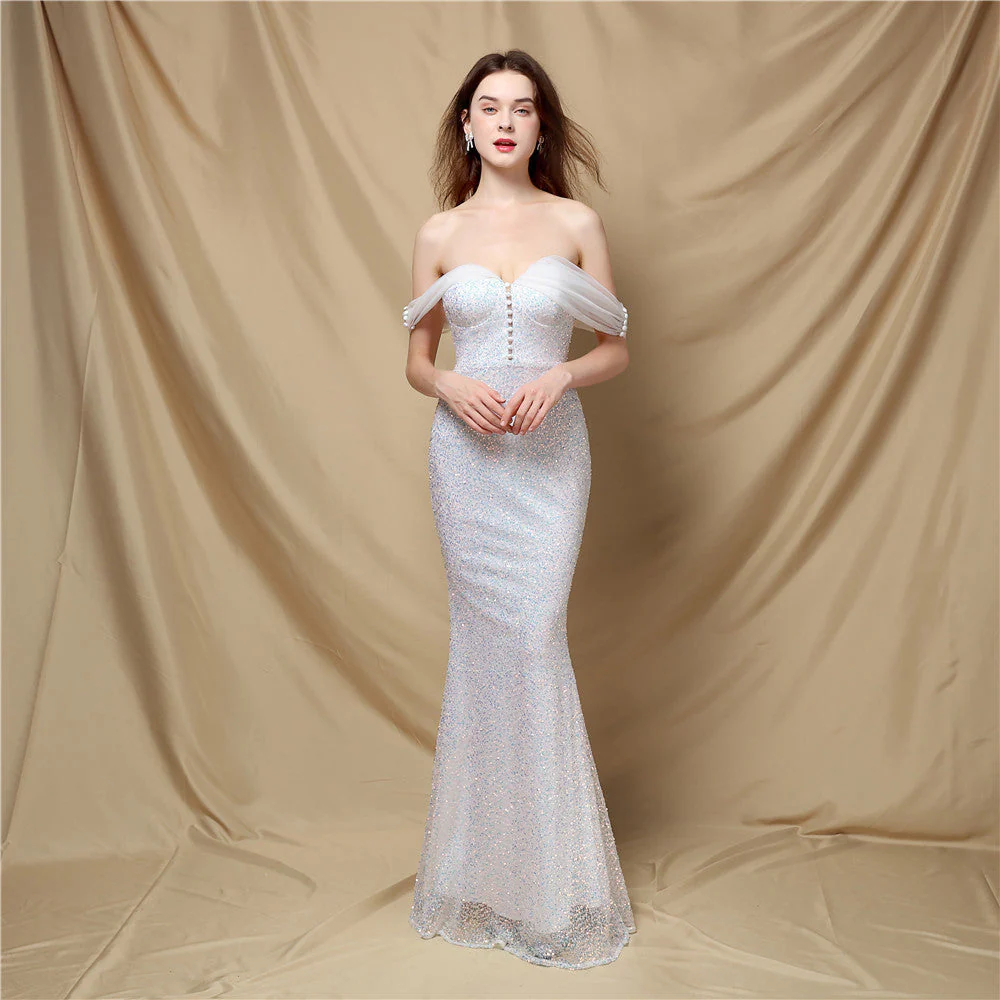 Heidi-Mode | Klassisches Schulterfreies Abendkleid für Damen - Image 3