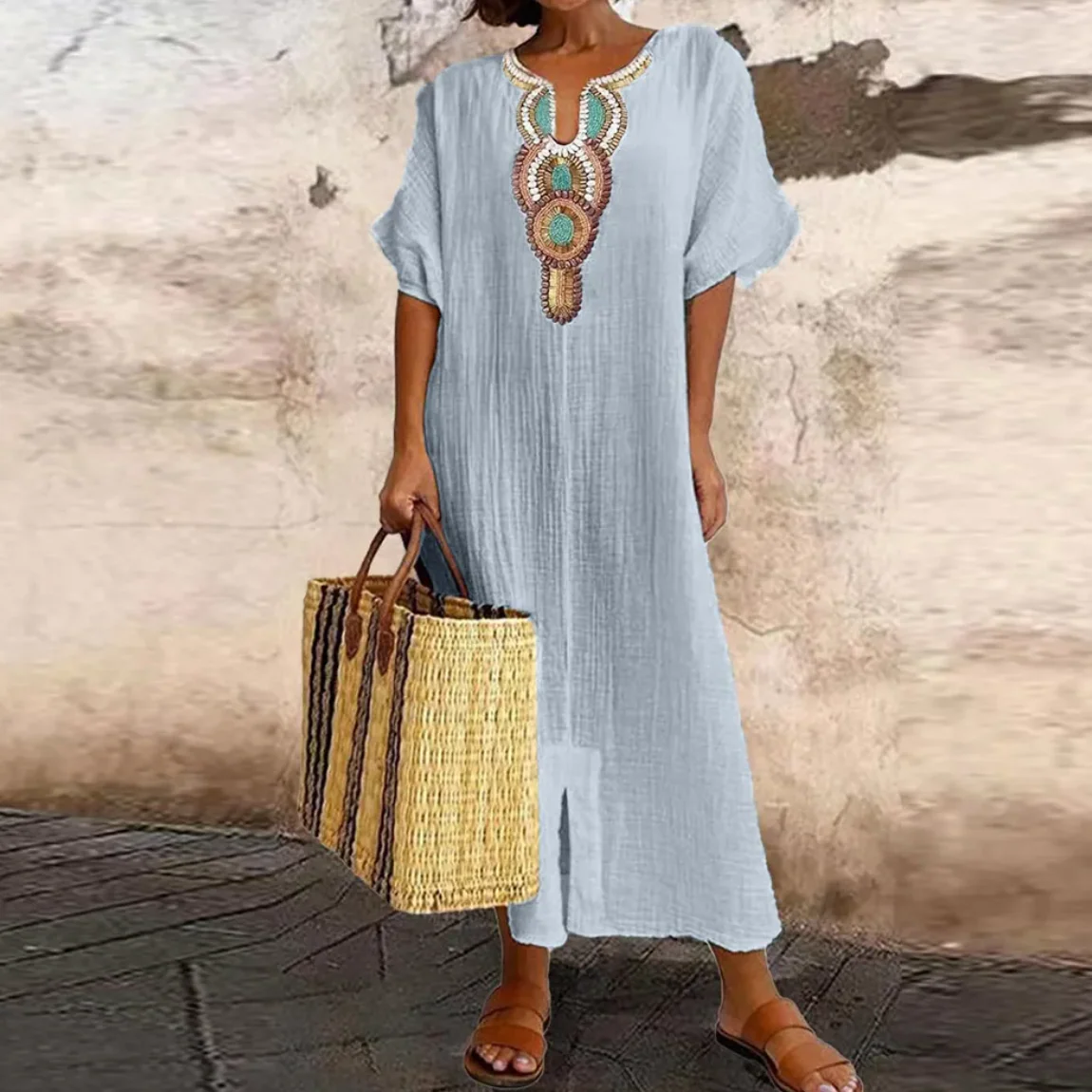 Heidi-Mode | Kleid Elegantes Langes Greek Kleid Boho Kleid für Frauen - Image 3