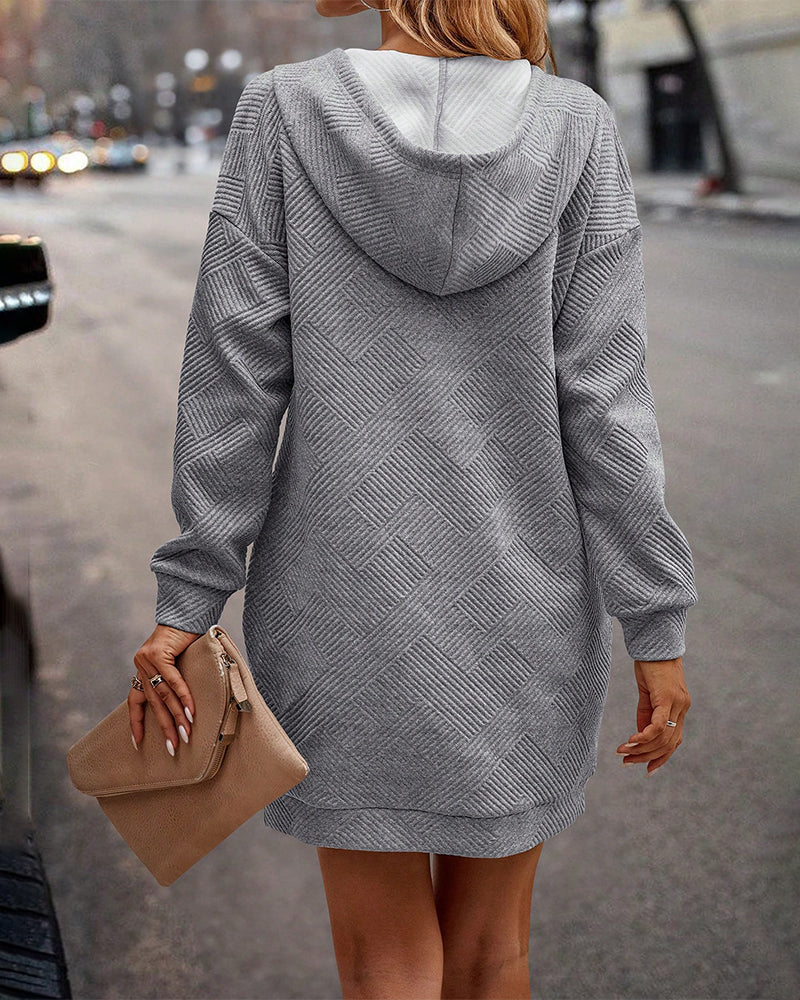 Heidi-Mode | Kleid Pullover Kombination mit Kapuze - Image 4