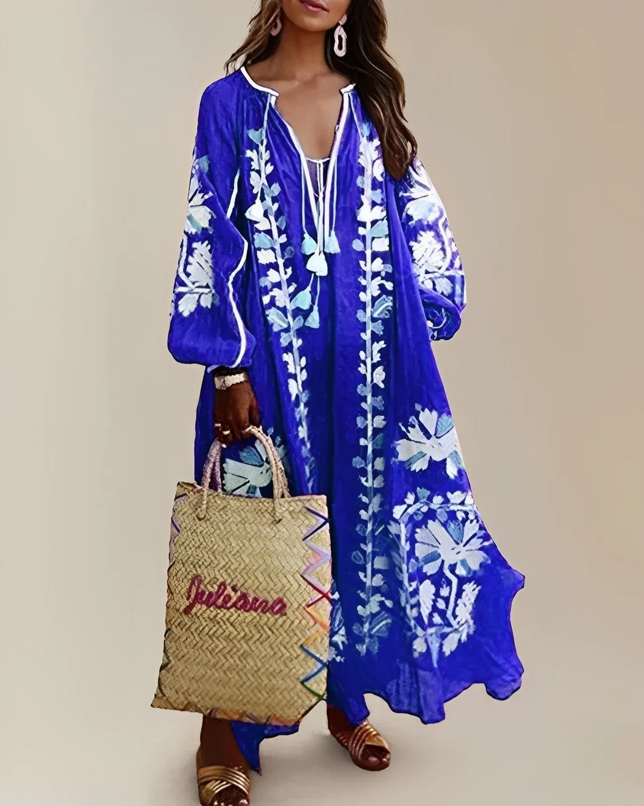 Heidi-Mode | Retro Boho Loose Kleid