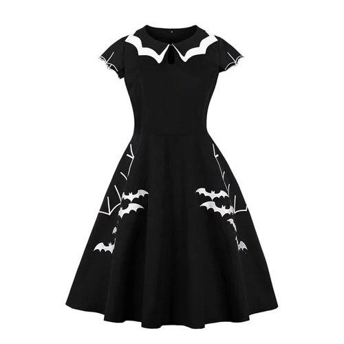 Heidi-Mode | Rockabilly Halloween Kleid Fledermaus - Image 3