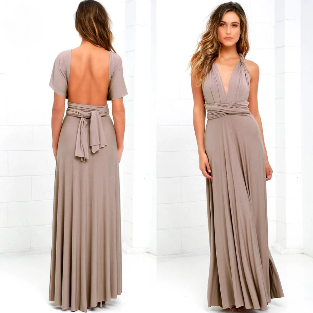 Heidi-Mode | Damen Geformtes Satin Kleid Stylish - Image 3