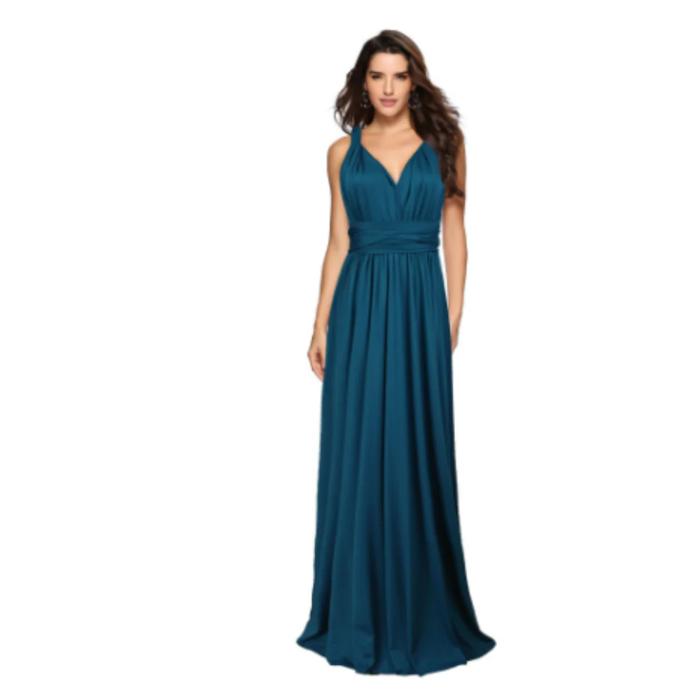 Heidi-Mode | Damen Geformtes Satin Kleid Stylish - Image 7