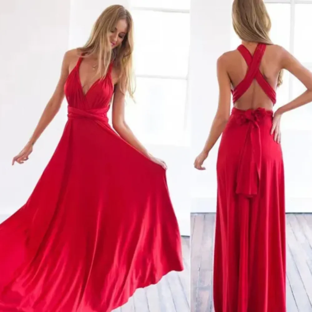 Heidi-Mode | Damen Geformtes Satin Kleid Stylish - Image 8