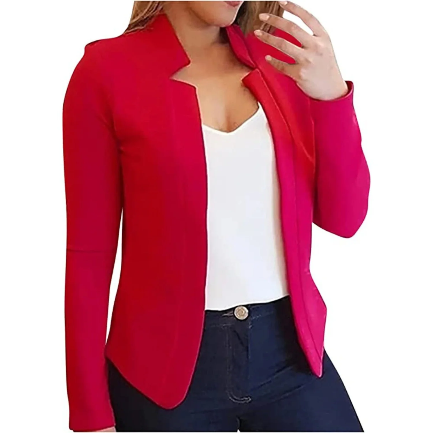 Heidi-Mode | Kleiner Damenblazer, Schlichter Cardigan - Image 3
