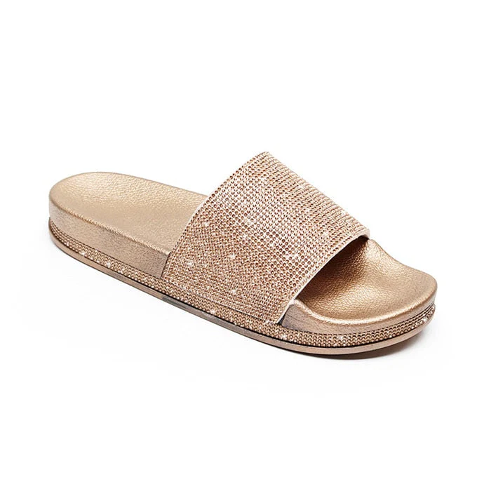 Heidi-Mode | Kristall Diamant Slides mit Besatz Sandalen - Image 15